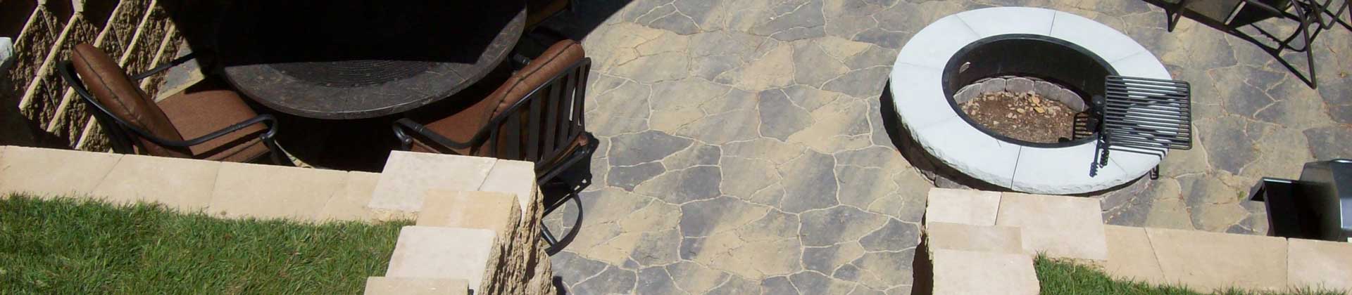 Stairs Going Down to Firepit